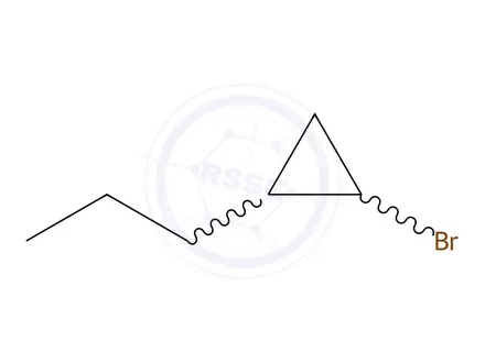 Chemical structure of Cyclopropane, 1-bromo-2-propyl-(9CI)