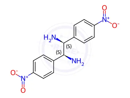 Chemical structure of (1S, 2S)-1,2-Bis(4-nitrophenyl)-1,2-ethanediamine dihydrochloride