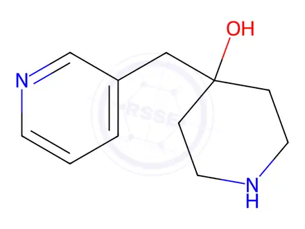 Chemical structure of 4-(pyridin-3-ylmethyl)piperidin-4-ol dihydrochloride