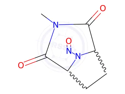Chemical structure of 3,8-Diazabicyclo[3.2.1]octane-2,4-dione,3-methyl-8-nitroso-(9CI)
