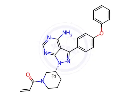 Chemical structure of Ibrutinib