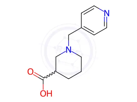 Chemical structure of 1-(Pyridin-4-ylmethyl)piperidine-3-carboxylic aciddihydrochloride