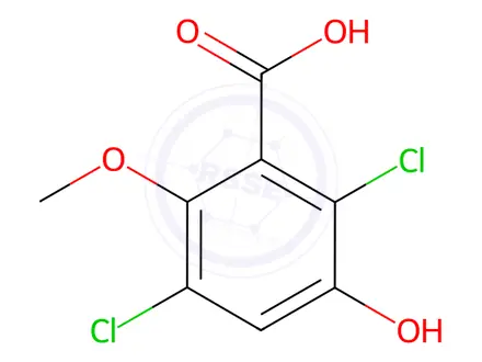 Chemical structure of Dicamba-5-hydroxy