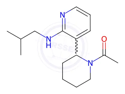 Chemical structure of 1-(2-(2-(Isobutylamino)pyridin-3-yl)piperidin-1-yl)ethanone
