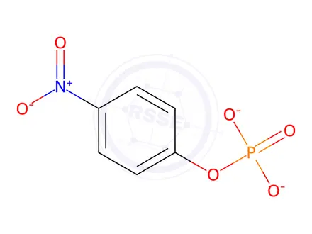 Chemical structure of diammonium 4-nitrophenyl phosphate