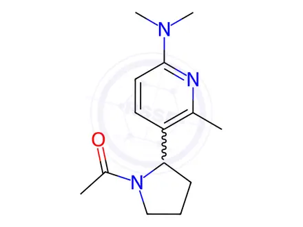 Chemical structure of 1-(2-(6-(Dimethylamino)-2-methylpyridin-3-yl)pyrrolidin-1-yl)ethanone