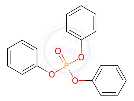 Chemical structure of Triphenylphosphate