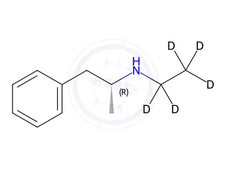 Chemical structure of (R)-N-Ethyl Amphetamine-d5 Hydrochloride