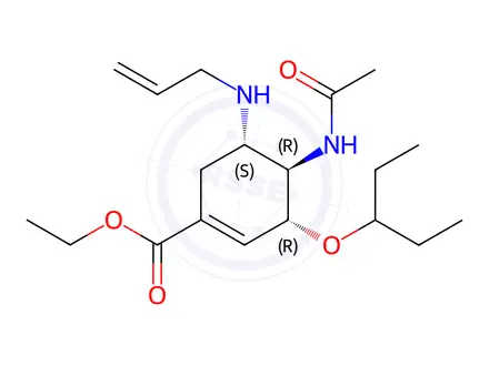 Chemical structure of Oseltamivir Impurity 149