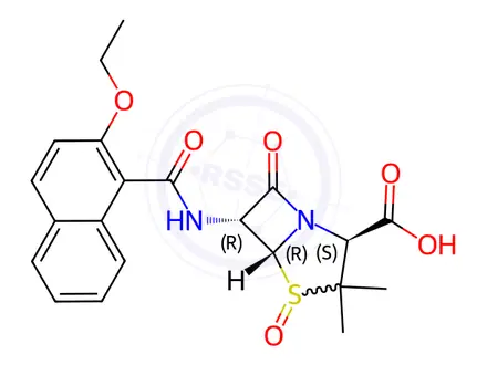 Chemical structure of Nafcillin Impurity 1