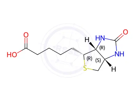 Chemical structure of Biotin Impurity 2