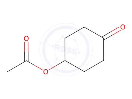 Chemical structure of ACETIC ACID 4-OXO-CYCLOHEXYL ESTER