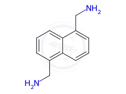 Chemical structure of 1-[5-(Aminomethyl)naphthalen-1-yl]methanamine Dihydrochloride