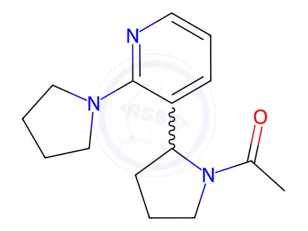 Chemical structure of 1-(2-(2-(Pyrrolidin-1-yl)pyridin-3-yl)pyrrolidin-1-yl)ethanone