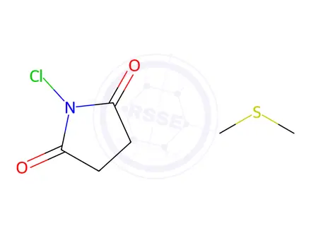 Chemical structure of (2,5-dioxopyrrolidin-1-yl)dimethylsulfonium chloride