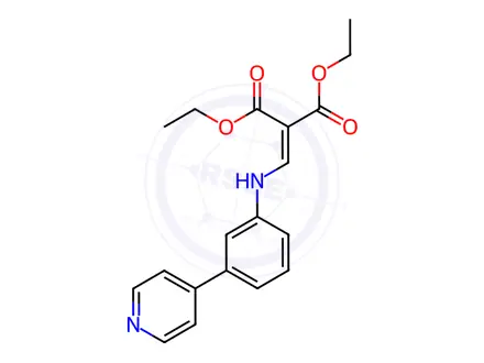 Chemical structure of diethyl [[[3-(4-pyridyl)phenyl]amino]methylene]malonate