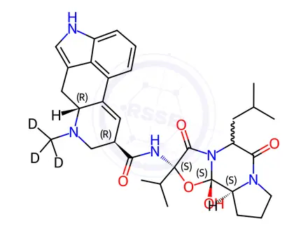 Chemical structure of α-Ergocryptine-d3