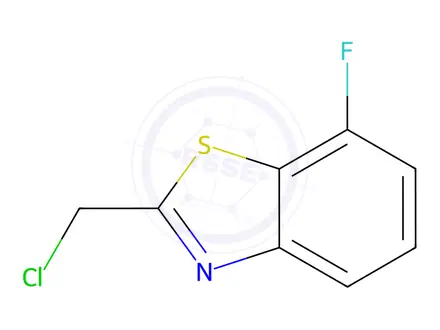 Chemical structure of Benzothiazole, 2-(chloromethyl)-7-fluoro-(9CI)