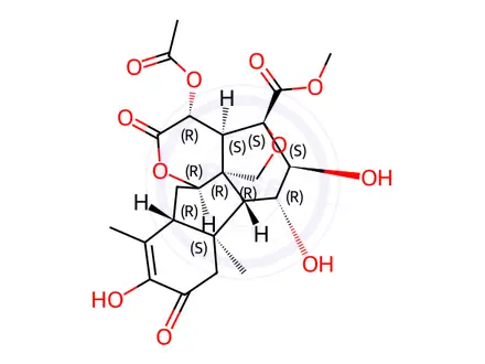 Chemical structure of Bruceine B