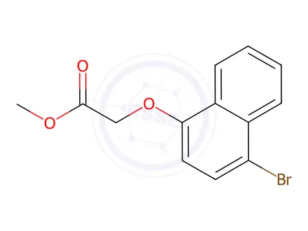 Chemical structure of (4-Bromo-naphthalen-1-yloxy)-acetic acid Methyl ester