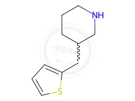 Chemical structure of 3-(2-Thienylmethyl)piperidine