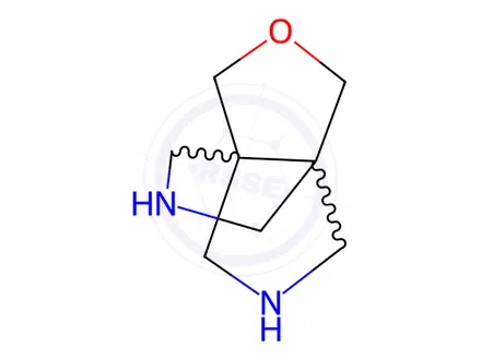 Chemical structure of 3-oxa-7,10-diazatricyclo[3.3.3.0,1,5]undecane dihydrochloride