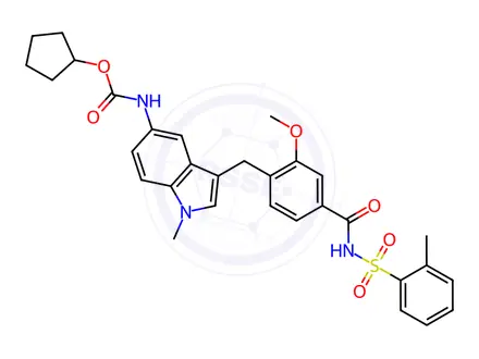 Chemical structure of Zafirlukast
