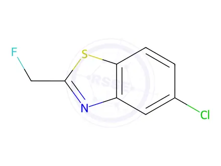 Chemical structure of Benzothiazole, 5-chloro-2-(fluoromethyl)-(9CI)