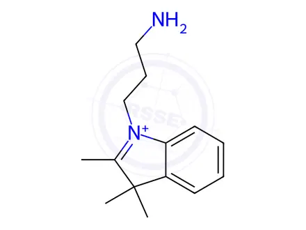 Chemical structure of 1-(3-AMINOPROPYL)-2 3 3-TRIMETHYLINDOLIU