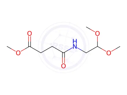 Chemical structure of Butanoic acid, 4-[(2,2-dimethoxyethyl)amino]-4-oxo-, methyl ester