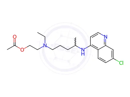 Chemical structure of Hydroxychloroquine Impurity H