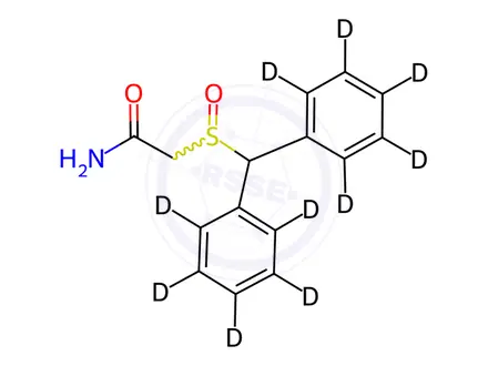 Chemical structure of Modafinil-d10