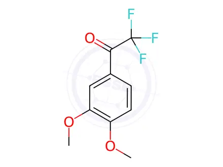 Chemical structure of 3',4'-DIMETHOXY-2,2,2-TRIFLUOROACETOPHENONE