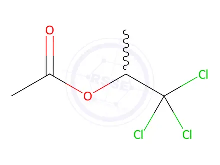 Chemical structure of Acetic acid 1-methyl-2,2,2-trichloroethyl ester