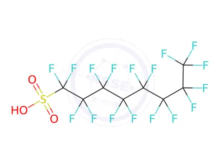 Chemical structure of Bis(2-hydroxyethyl)ammonium perfluorooctanesulfonate in methanol
