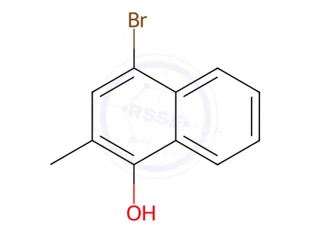 Chemical structure of 4-Bromo-2-methylnaphthalen-1-ol