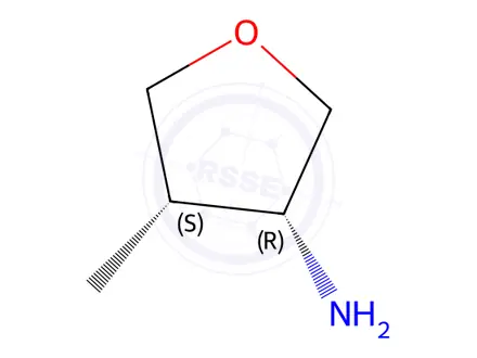 Chemical structure of cis-4-Methyltetrahydrofuran-3-amine