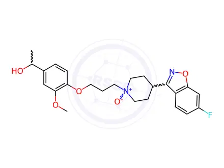 Chemical structure of Hydroxy Iloperidone N-Oxide