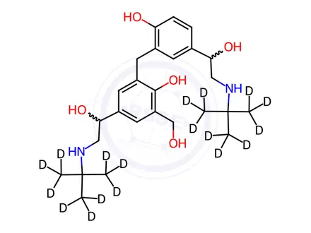 Chemical structure of Albuterol Dimer-d18