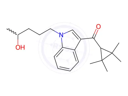 Chemical structure of UR-144 Impurity 2 (N-(4-Hydroxypentyl) UR-144)