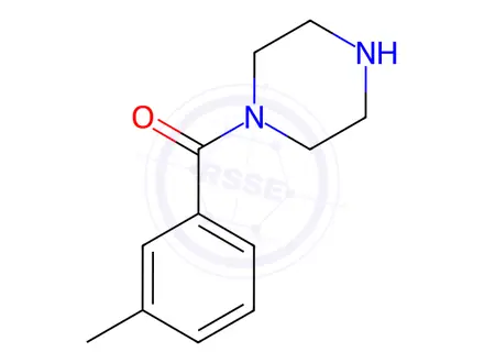 Chemical structure of 1-(3-Methyl-benzoyl)-piperazine