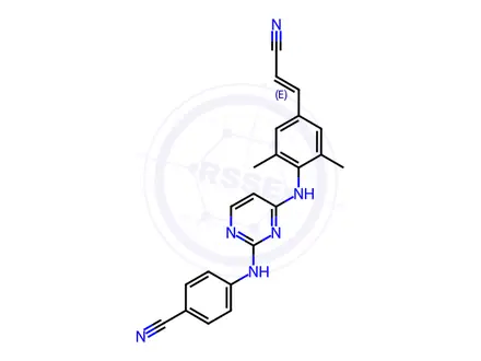 Chemical structure of Rilpivirine E-Z mixture Isomer