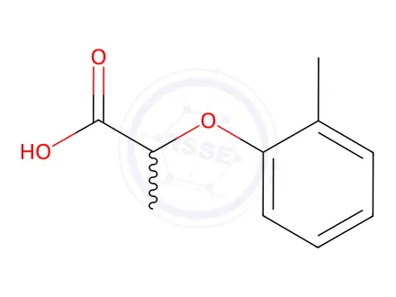 Chemical structure of 2-(2-Methylphenoxy)propanoic Acid