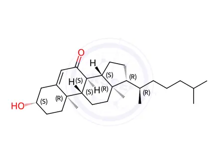 Chemical structure of 7-Ketocholesterol