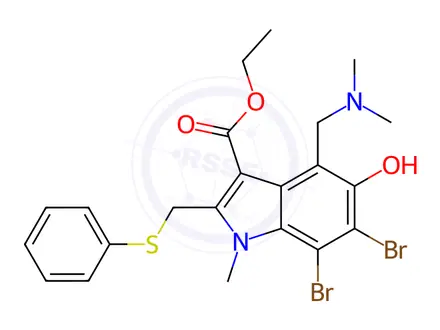 Chemical structure of Abidol Impurity 15