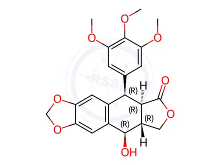 Chemical structure of Etoposide EP Impurity M