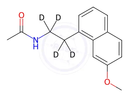 Chemical structure of Agomelatine-d4
