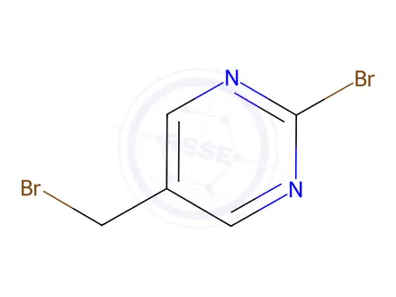 Chemical structure of 2-Bromo-5-(bromomethyl)pyrimidine