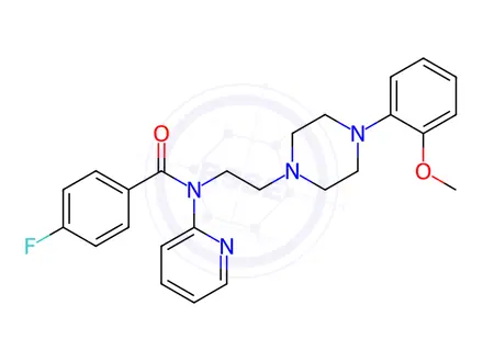 Chemical structure of p-MPPF Hydrochloride