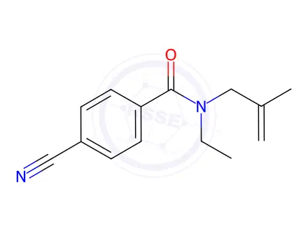 Chemical structure of 4-Cyano-N-ethyl-N-(2-methylallyl)benzamide
